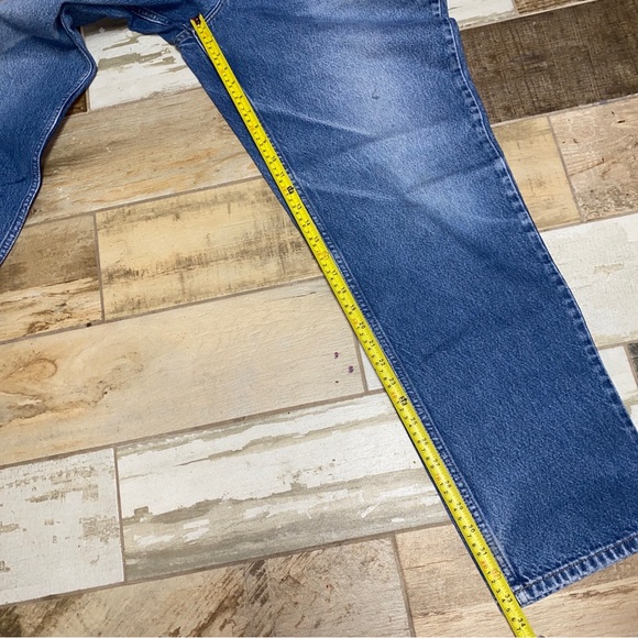 LL Bean Jeans Mens 42x34 Big Blue Denim Classic Fit Medium Wash Cotton Gorpcore - Picture 11 of 14